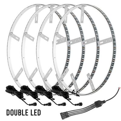 Oracle Lighting Illuminated Double LED Ring Wheel Rings (White) - 4228-001